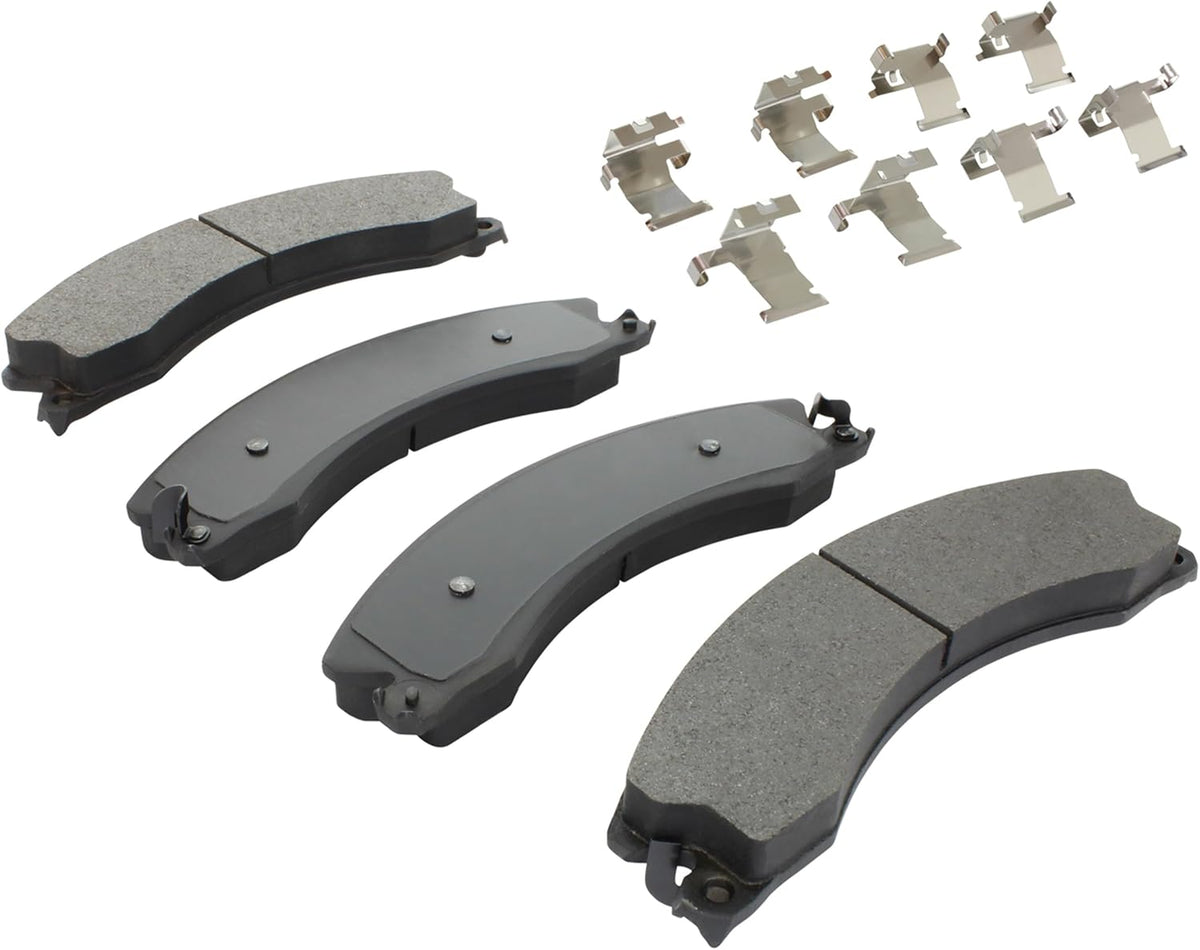 Premium Semi-Metallic Front Brake Pads (1001-1411M) Compatible with Chevrolet Silverado 2500 HD 2011, Silverado 3500 HD 2011, GMC Sierra 2500 HD 2011, Sierra 3500 HD 2011