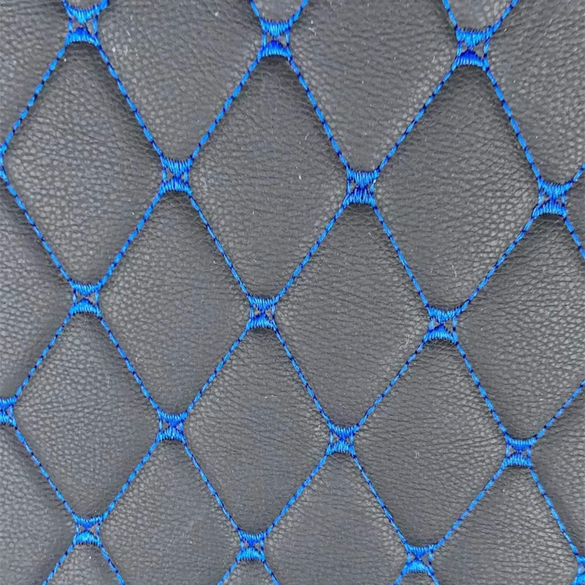Custom All-Weather Protection Luxury Leather Floor Mats for Cars SUVs Trucks According Anti-Slip Leather Floor mats ﻿ (Black Blue)