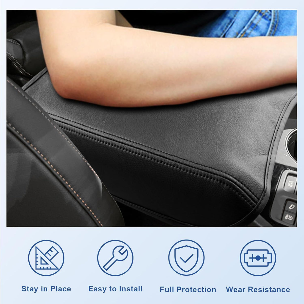 CDEFG for 2026 Honda Passport Center Console Cover for 2026 Honda Passport TrailSport Elite/TrailSport/RTL Accessories Armrest Cover 2026 Passport Middle Console Pad Arm Rest Cushion