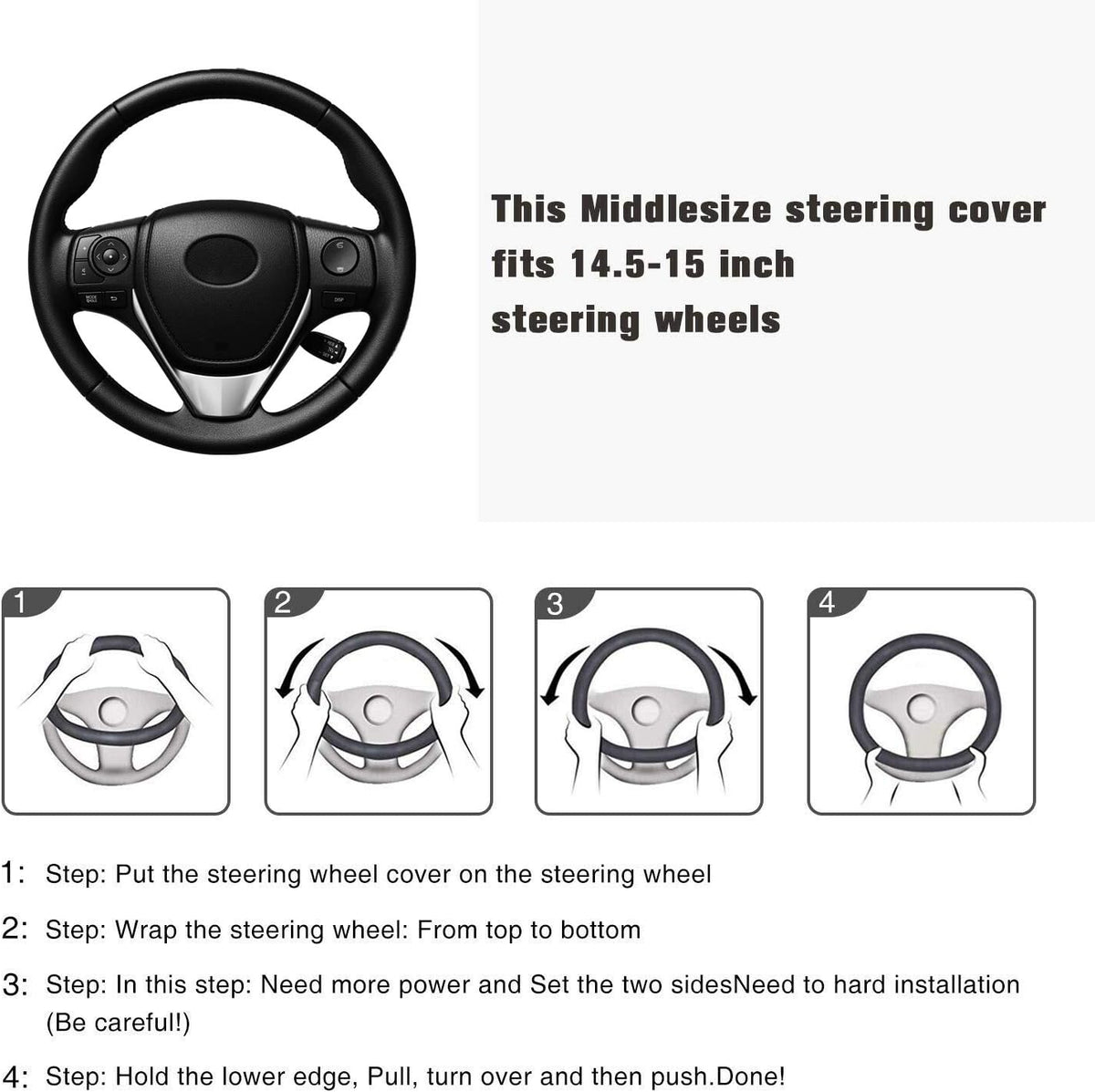 Flying Banner car Steering Wheel Cover Faux Leather Massage Universal fit 3D Honeycomb Hole Anti-Slip Sporty 15 Inches (Orange Black)