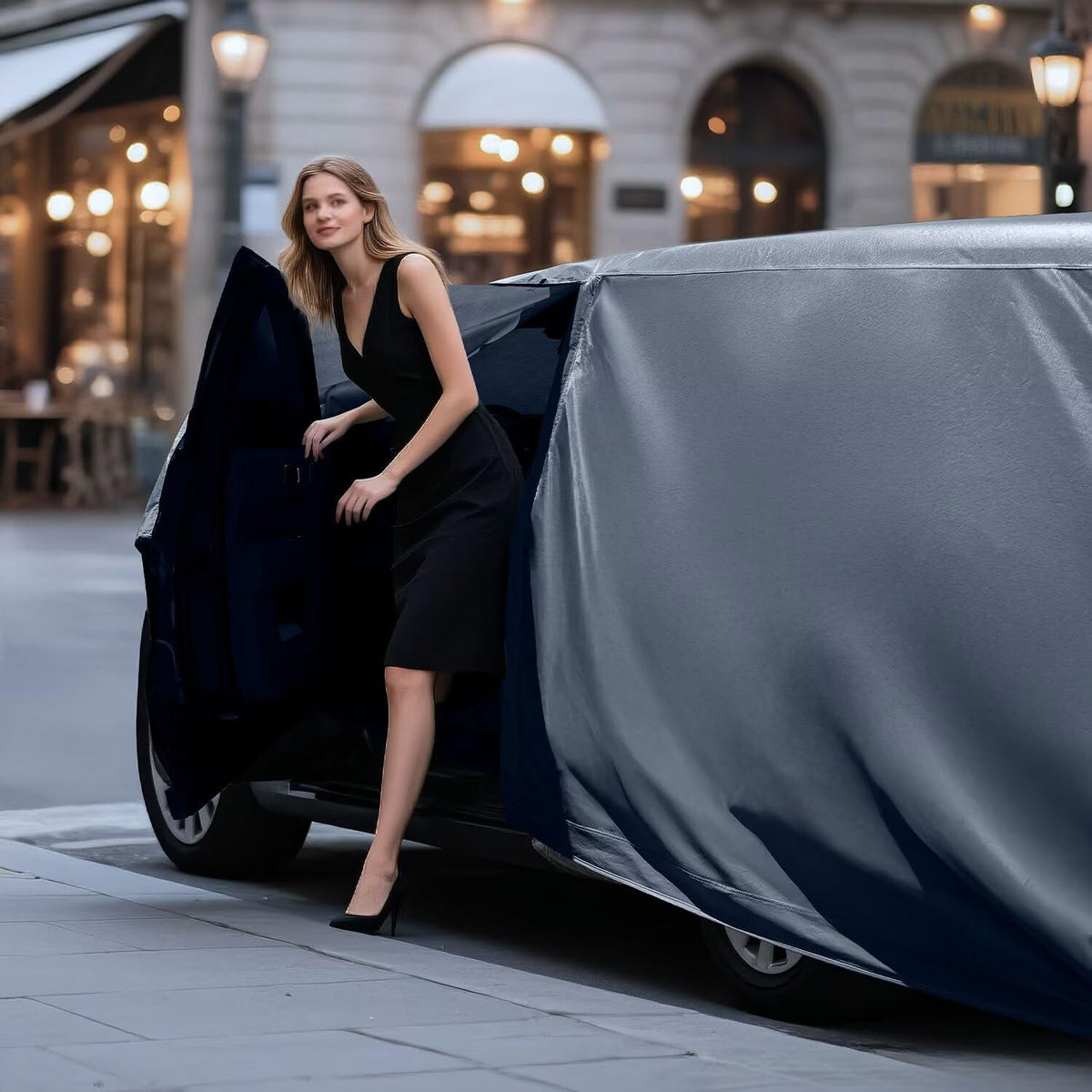 Waterproof Buick Lesabre(1986-2005) Car Cover with Breathable Vents, [2025 Upgrade] Premium Covers with Cotton Liner and Zipper Door, Sun Rain Snow Dust Uv Protection.(Gift with Towel)