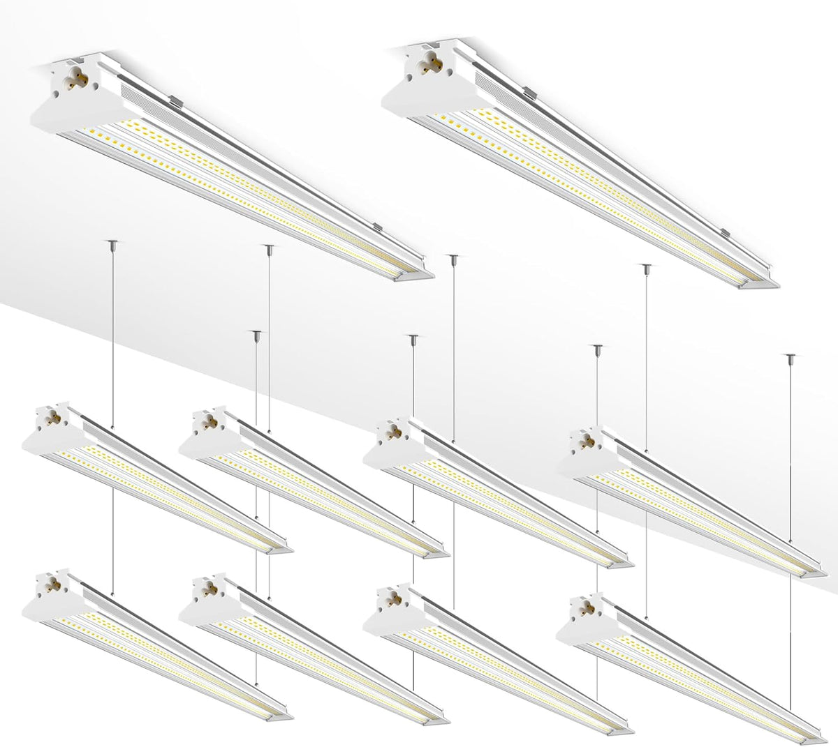 Super Bright New Upgrade Hanging | Surface Mount 8' 120w 5000k 20000lm 8ft Led Shop Light, Linkable Ceiling Lighting Garage Lights | Led Shop Lights 8ft for Garage Workshop Shop Warehouse