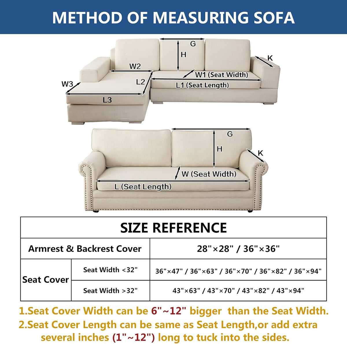 Eismodra Couch Cover,Sectional Couch Covers,Sofa Covers for 3 Cushion Couch,Anti-Slip Sofa Slipcovers for Dogs Cats Kids Loveseat Recliner L Shaped Armrest Backrest,Brown 36''x36''(Only 1 Piece)