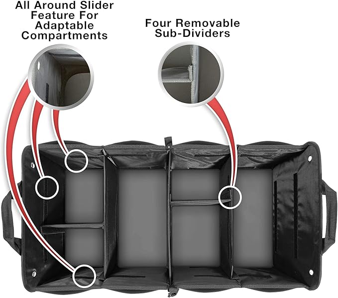 TRUNKCRATEPRO Save 15 per cent off bundle one regular and one Extra Large trunk organizer together