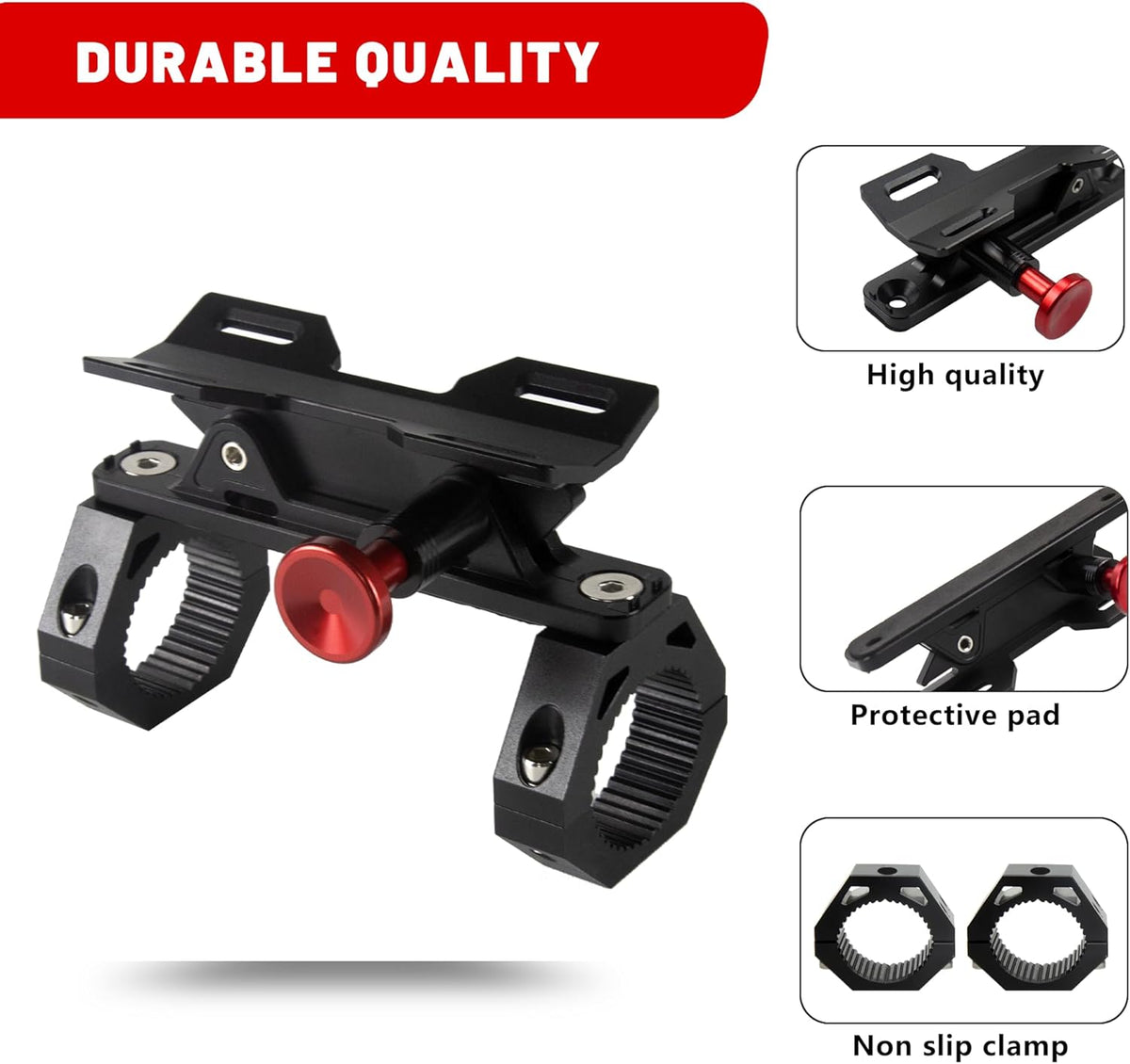 UTV Fire Extinguisher Mount Kit - Adjustable Quick Release Roll Bar Car Fire Extinguisher Bracket Holder for 1.75-2in Roll Bar ATV UTV Polaris RZR SXS Ranger Camper Jeep Can-Am Durable Aluminum Alloy