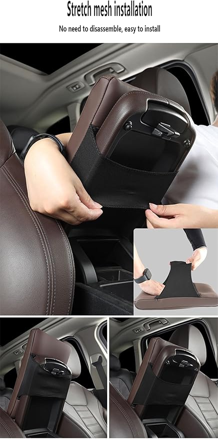 Car Armrest Cover Pad for Mazda CX-30 2020–2025 Premium Leather Center Console Armrest Cushion Pad Anti-Scratch Waterproof Auto Interior Accessories Orange Style