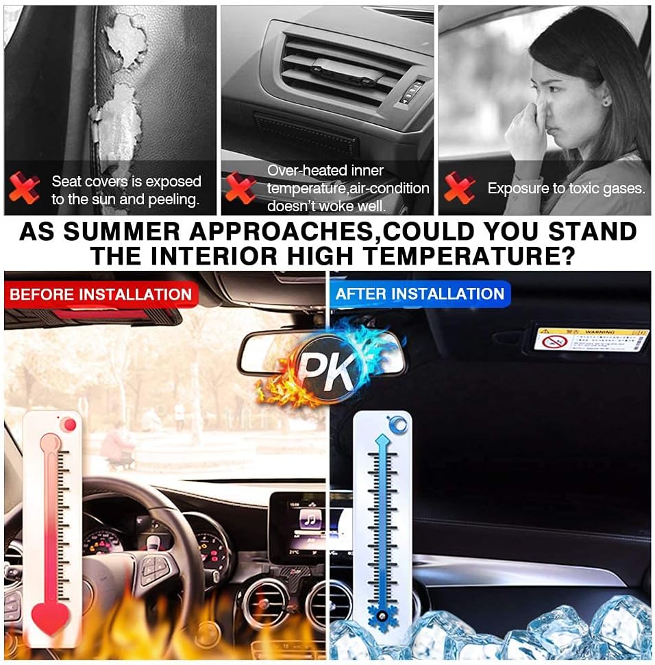KUST Windshield Sun Shade for 2019-2025 2026 Audi Q3 Accessories Custom Fit Sunshade Window Shade Sun Visor Protector Foldable Blocks UV Rays Keep Your Car Cooler