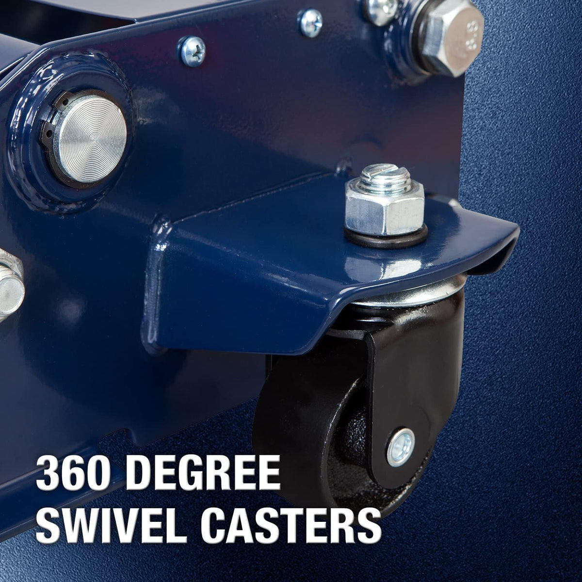 TCE ATZ830026XU-1 Torin Ultra Low Profile Floor Jack Heavy Duty Hydraulic Steel Service : Dual Piston Quick Lift Pump and Detachable Handle, 6,000 LBS Capacity, Blue