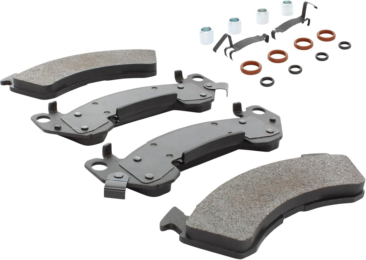 Premium Semi-Metallic Front Brake Pads (1001-0614AM) Compatible with Chevrolet Caprice 1994-1996, Chevrolet Impala 1994-1994
