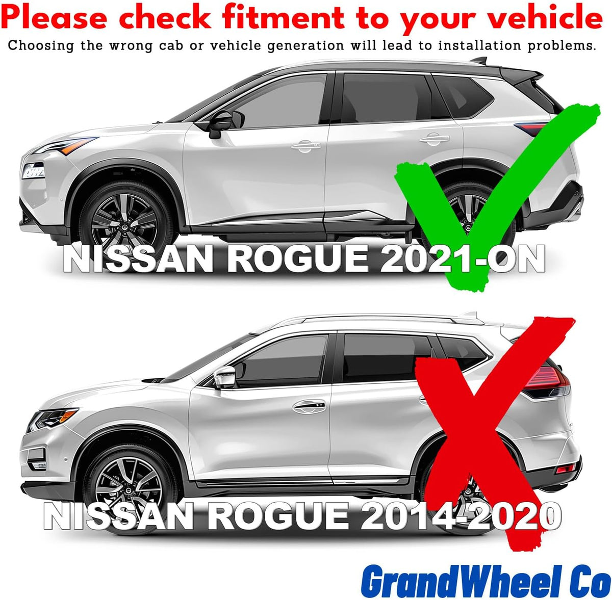 Window Deflectors Smoke Tinted In-Channel Side Window Vent Visor Deflectors Rain Guards Compatible with Rogue 2021-2025 - 4pcs. GW0604