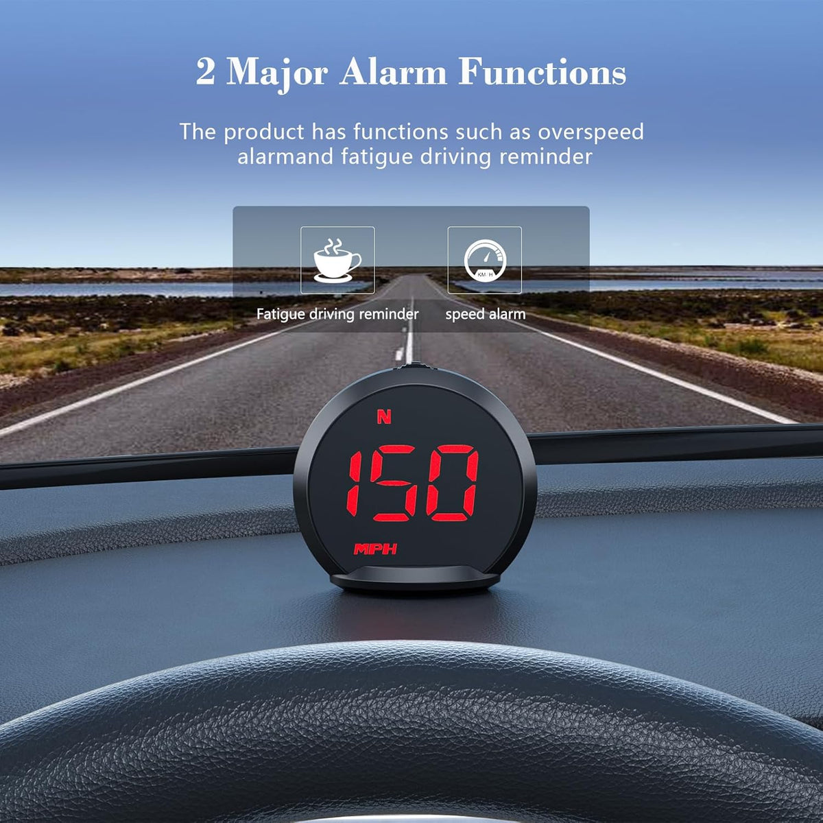 G13 GPS Speedometer, Universal Digital GPS Speedometer with Color Font, USB Connection, HUD Display Suitable for All Vehicles, Plug and Play.