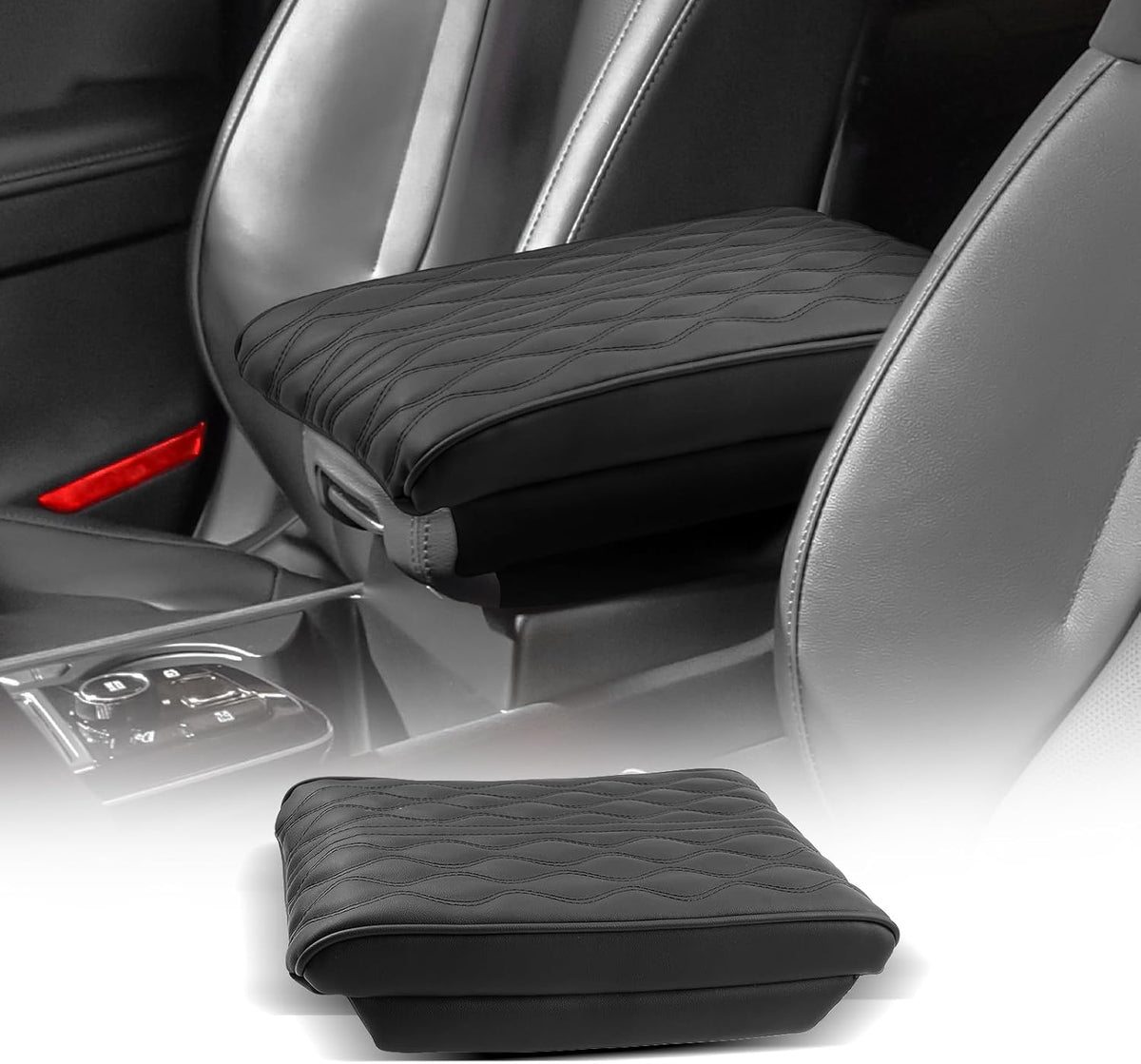 CDEFG for 2025 Kia Sportage Center Console Cover Armrest Box Cover for Sportage (LX, EX, X-Line, SX, SX Prestige, X-Pro, X-Pro Prestige) 2023 2024 2025 Accessories Arm Rest Protector