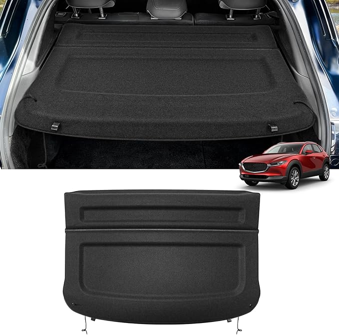 Cargo Cover for Mazda CX-30 CX30 2026 2025 2024 2020 2021 2022 2023 Accessories Trunk Cover Security Shielding Shade Cargo Luggage Cover Trunk Privacy Protection