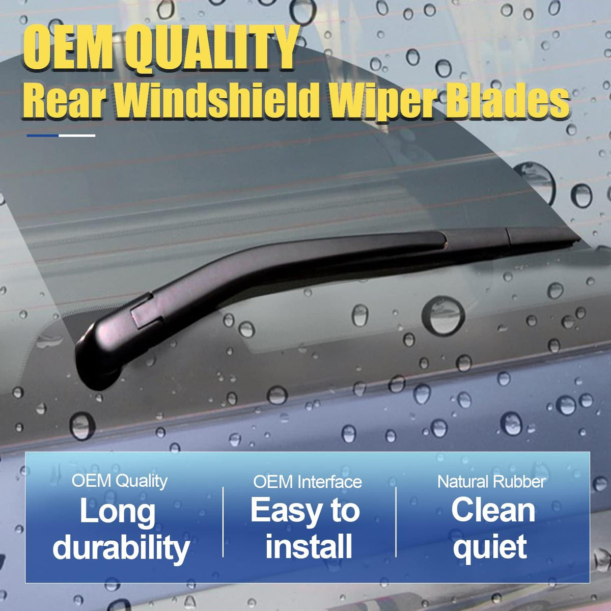3 wipers Replacement For Subaru Impreza 2008 2009 2010 2011 Windshield Wiper Blades Original Equipment Replacement - 24"+16"+16" (Set of 3) U/J HOOK