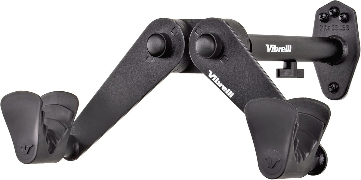 Vibrelli Bike Wall Mount - Horizontal Storage Rack for Hanging Bicycles in Garage - Adjustable Bike Hanger, Holder - Wall Bike Rack Hooks for Bicycle