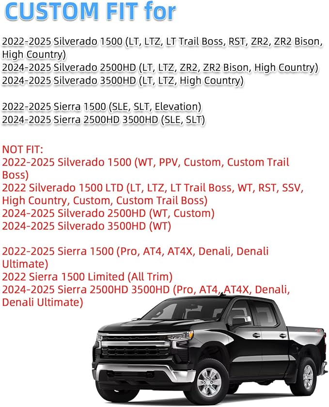 Phone Holder for 2022-2025 Chevrolet Chevy Silverado1500/GMC Sierra 1500 2500HD 3500HD Accessories 13.4-inch Screen Fixed Clip, Automobile Cradles Phone Mount, Cell Phone Base Not Block Air Vent