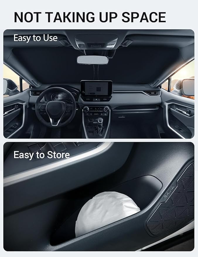 Proadsy Windshield Sun Shade for Acura TLX 2021-2026 Foldable Front Sunshade Protector Sun Visor Blocks UV Rays Keep Car Cooler Accessories