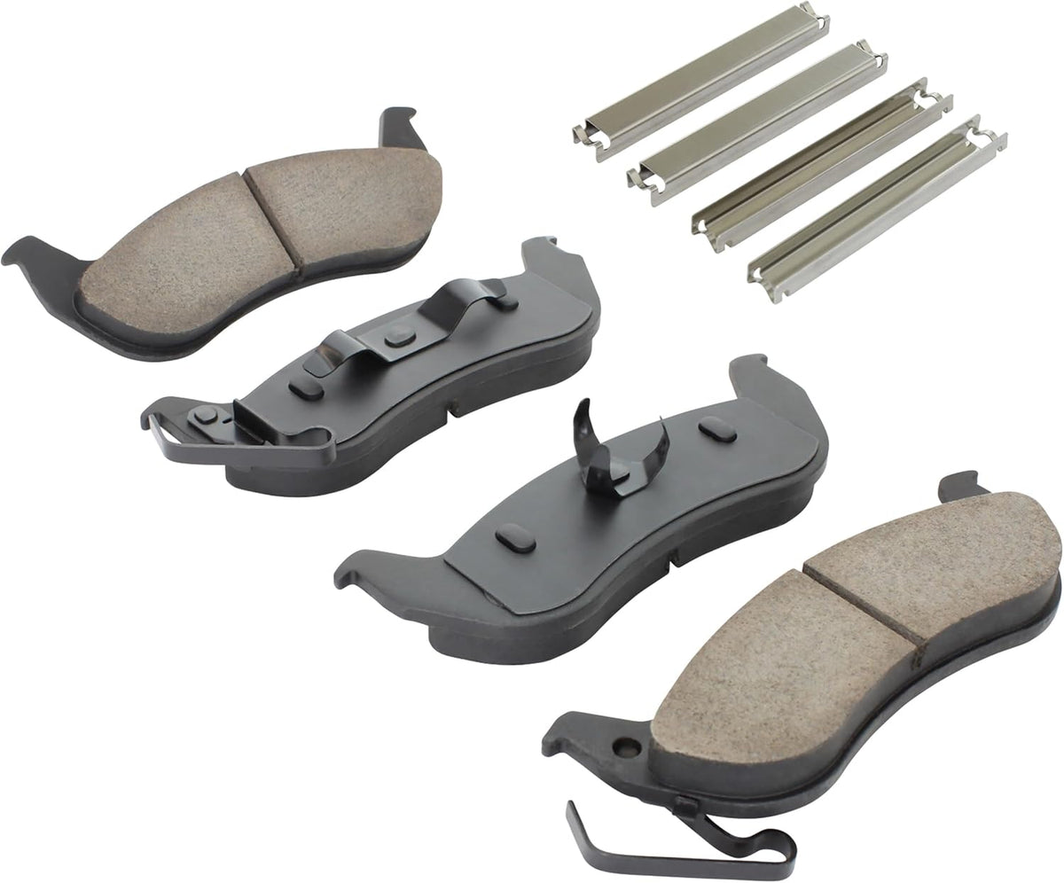 Premium Ceramic Rear Brake Pads (1001-0932C) Compatible with 2002-2011 Ford/Lincoln/Mercury (Crown Victoria/Grand Marquis/Marauder/Ranger/Town Car)