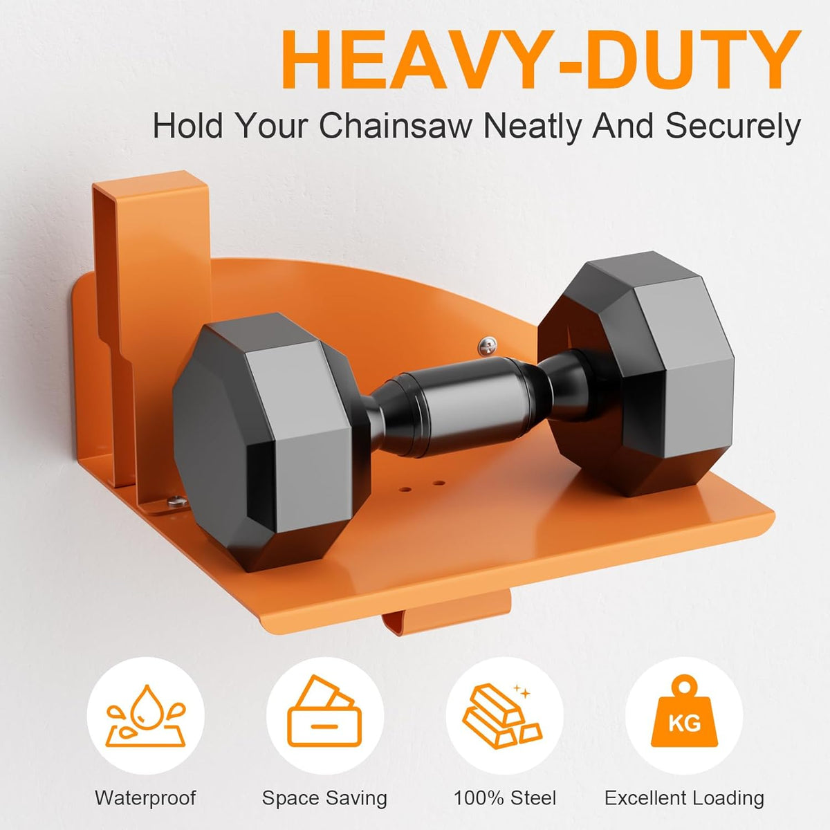 Chainsaw Holder, Chainsaw Wall Mount for Stihl MS250, MS251, MS170, MS171, MS172 Heavy Duty Chainsaw Rack Garage Storage Holder Chain Saw Display