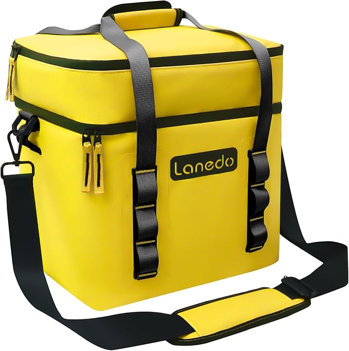 Lisa Lunch Soft Cooler 20/36 Can, Insulated Bag Portable Ice Chest Box for Lunch, Beach, Drink, Beverage, Travel, Camping, Picnic, Car, Trips, Cooler Leak-Proof
