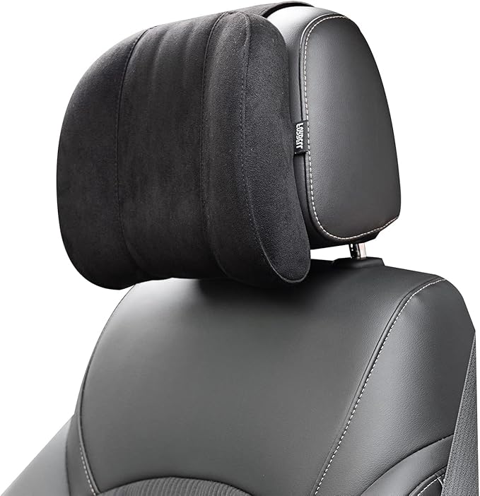 Forbell Premium Memory Foam Car Neck Pillow with Washable Cover - Provides Comfortable Neck Support for Driving and Travel 1pc(Black)