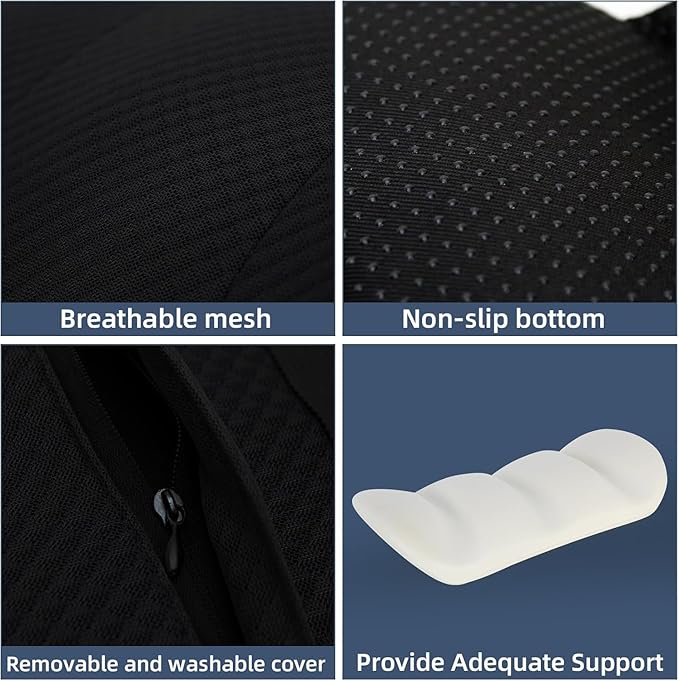 1 Piece Automotive Seat Lumbar Support Pillow for BMW X1 E84 2011-2015, Driving Lower Back Cushion Ergonomic Orthopedic Posture Rest