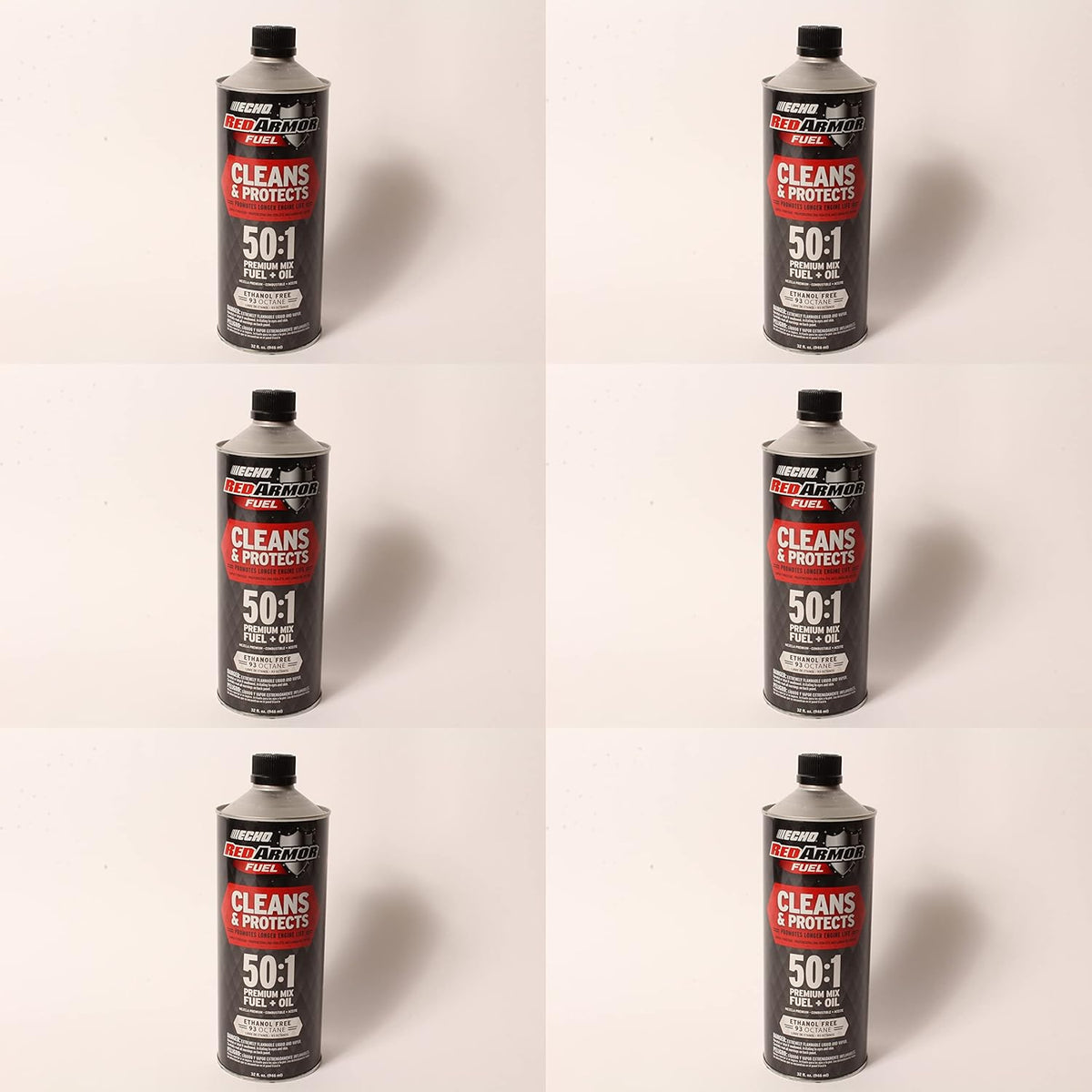 7450001 Echo Red Armor 32 oz. 50:1 Pre-Mixed Ethanol Free Fuel 6 Pack