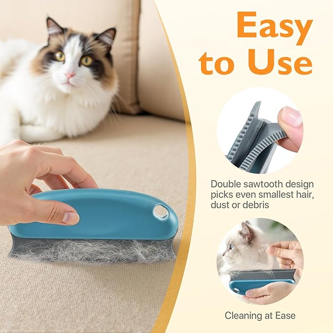 Pet Hair Removal Tool 3 Pack Dog Cat Hair Remover Carpet Scraper Rake Fur Removal Brush Lint Remover Shaver for Car Furniture Couch