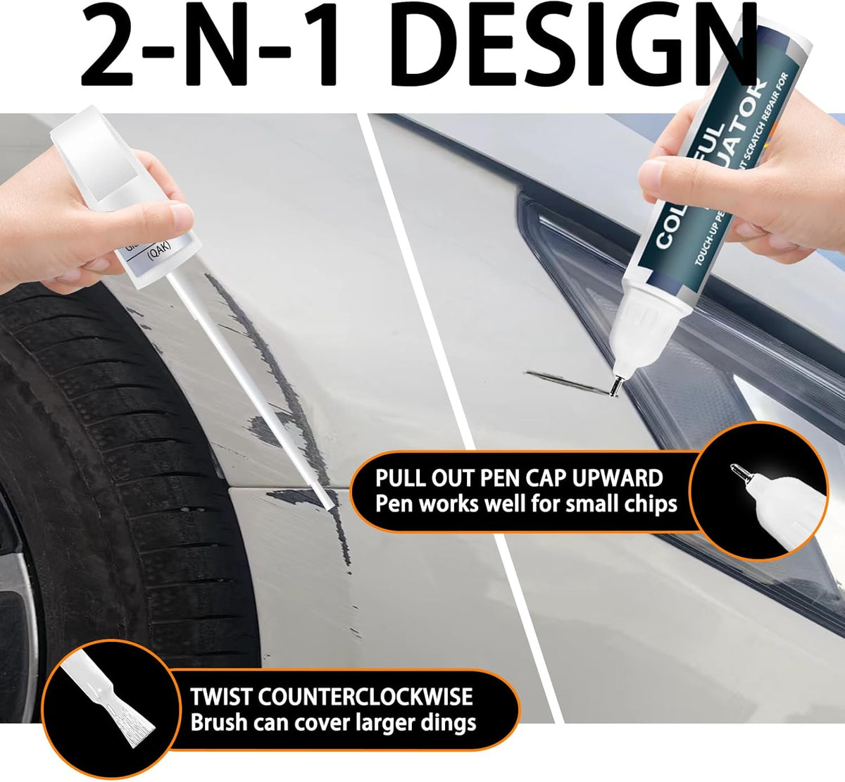 RAY Deep Blue Pearl Touch Up Paint for Nissan, Car Paint Pen Scratch Repair Two-In-One Touch Up Paint, Premium Car Scratch Remover for Deep Scratches