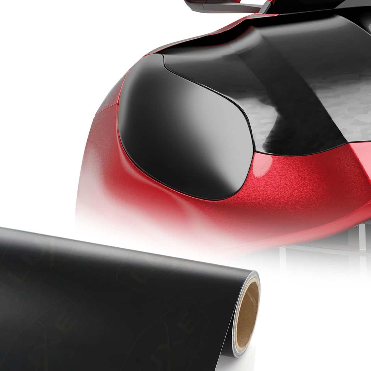 Luxe LightWrap Dark Smoke Stealth Universal Headlight Tail Light Tint Kit (20” x 1 Yard)