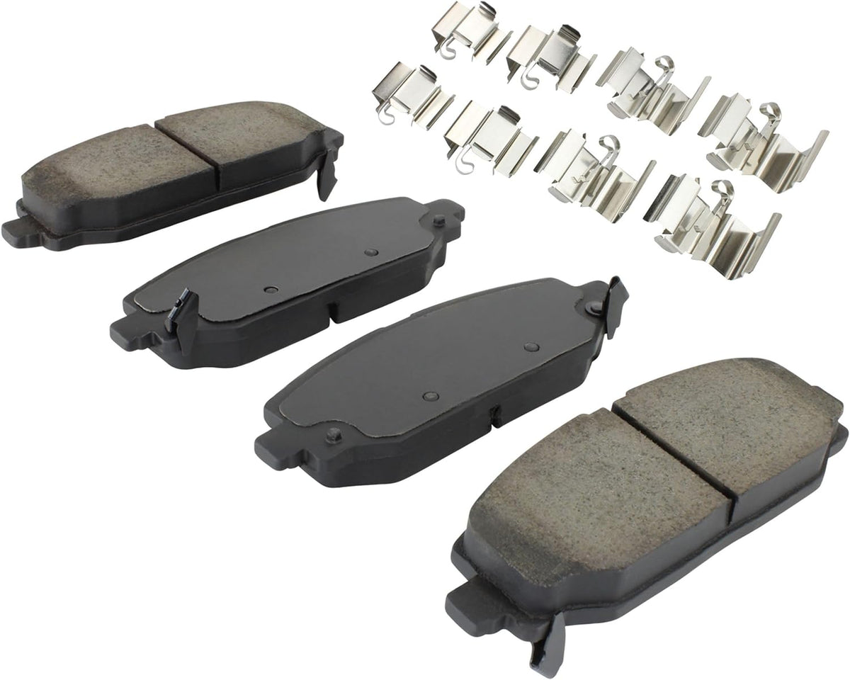 Premium Ceramic Rear Brake Pads (1001-2186C) Compatible with Jeep Wrangler 2018-2022