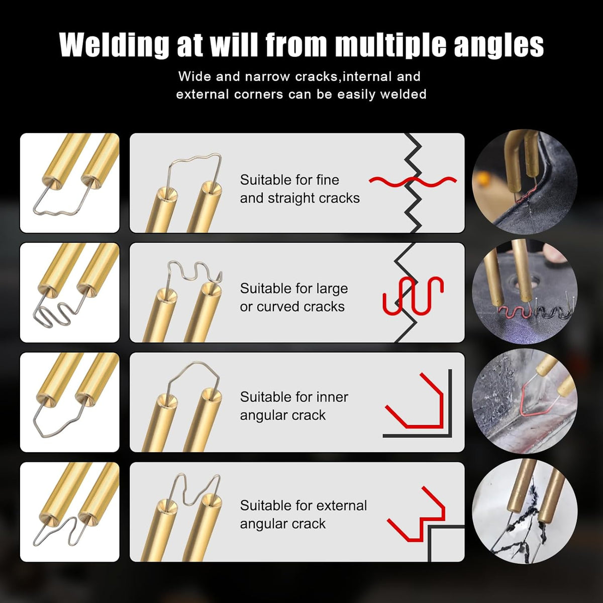 ATOLS Plastic Welder, 1000PCS Staples, Plastic Welding Kit, Hot Stapler Kit, Plastic Welder Gun Kit, Car Bumper Repair Kit, Plastic Repair Kit