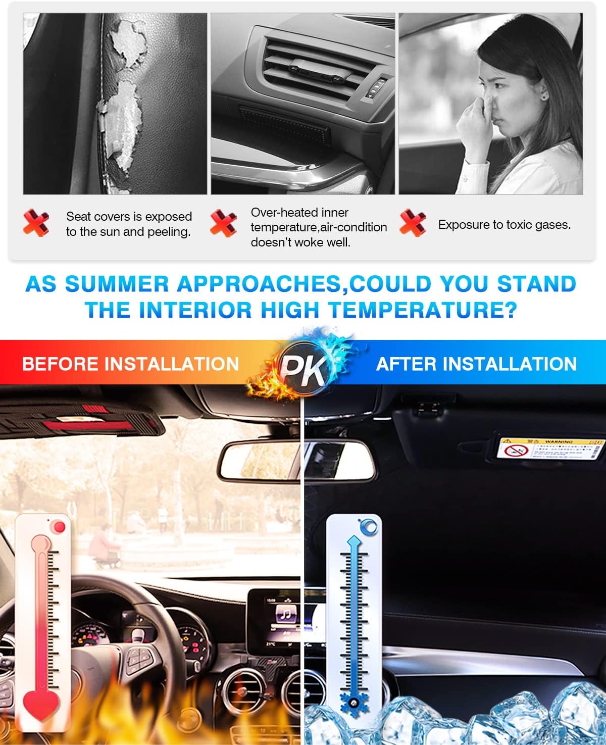 KUST Windshield Sun Shade for 2021-2025 2026 Volkswagen VW ID.4 Accessories Sunshade Window Sun Visor Protector Foldable Blocks UV Rays Keep Car Cooler Privacy