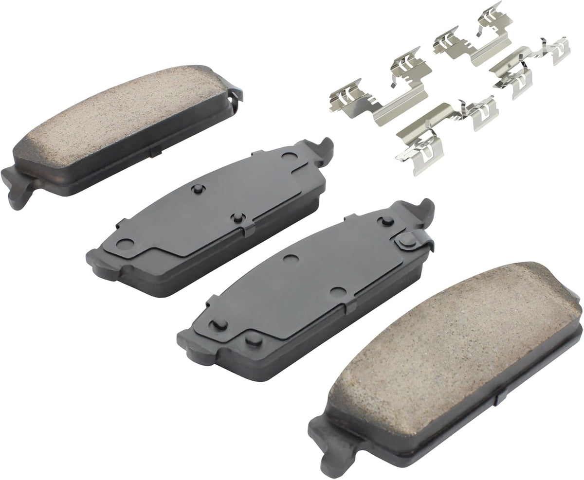Premium Ceramic Rear Brake Pads (1001-1194C) Compatible with 2007-2014 Cadillac/Chevrolet/GMC (Avalanche/Escalade/Escalade ESV/Escalade EXT/Sierra/Silverado/Suburban/Tahoe/Yukon & More)