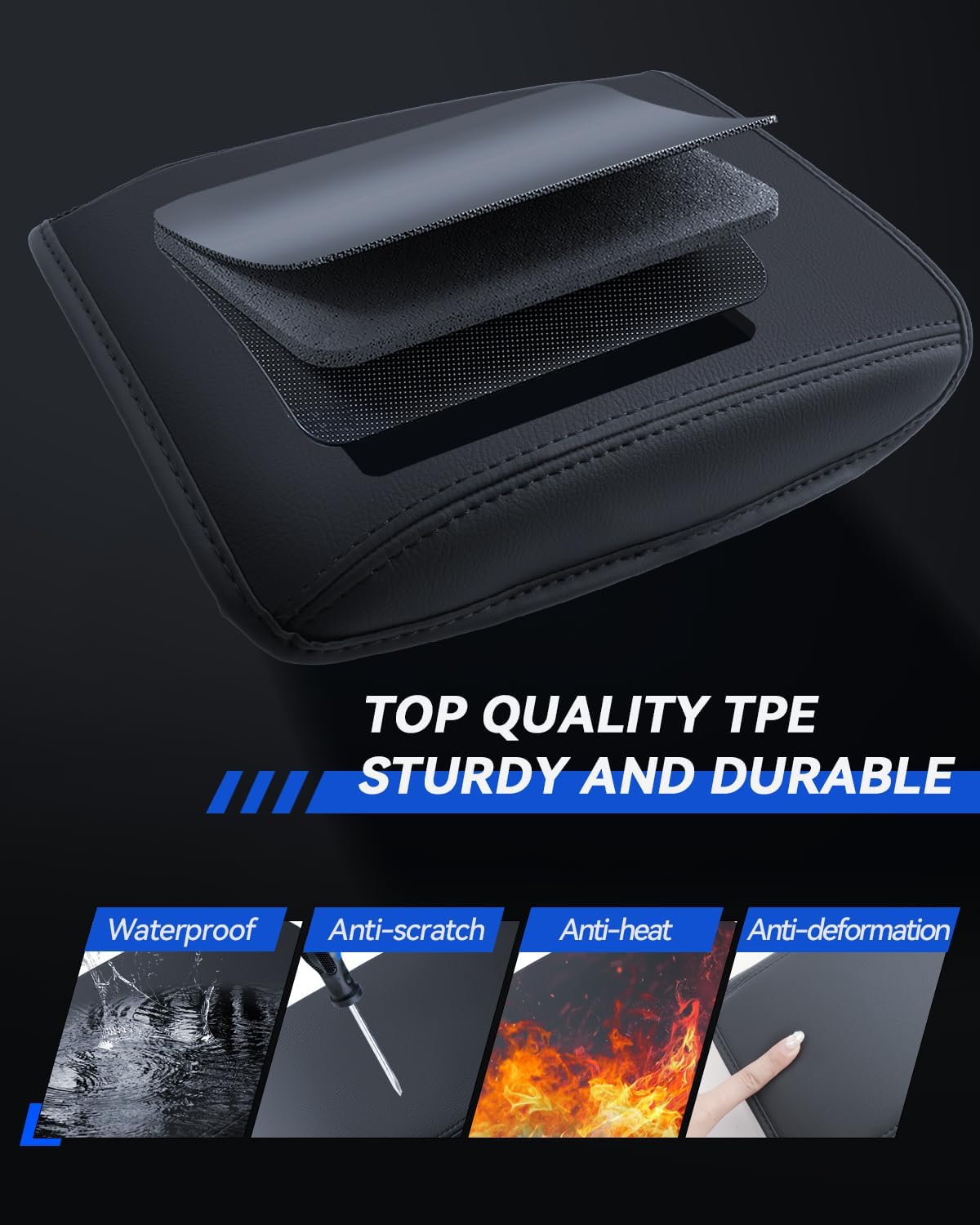 Armrest Cover for WRX 2022 2023 2024 2025 Accessories Center Console Middle Lid Pad Protector for Car Elbow Rest(Only Fit WRX 6MT)