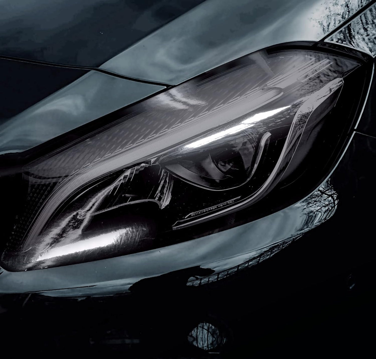 VViViD Smoke Black Adhesive Headlight Wrap Tinting Vinyl (12" x 48" 2-Roll Pack)