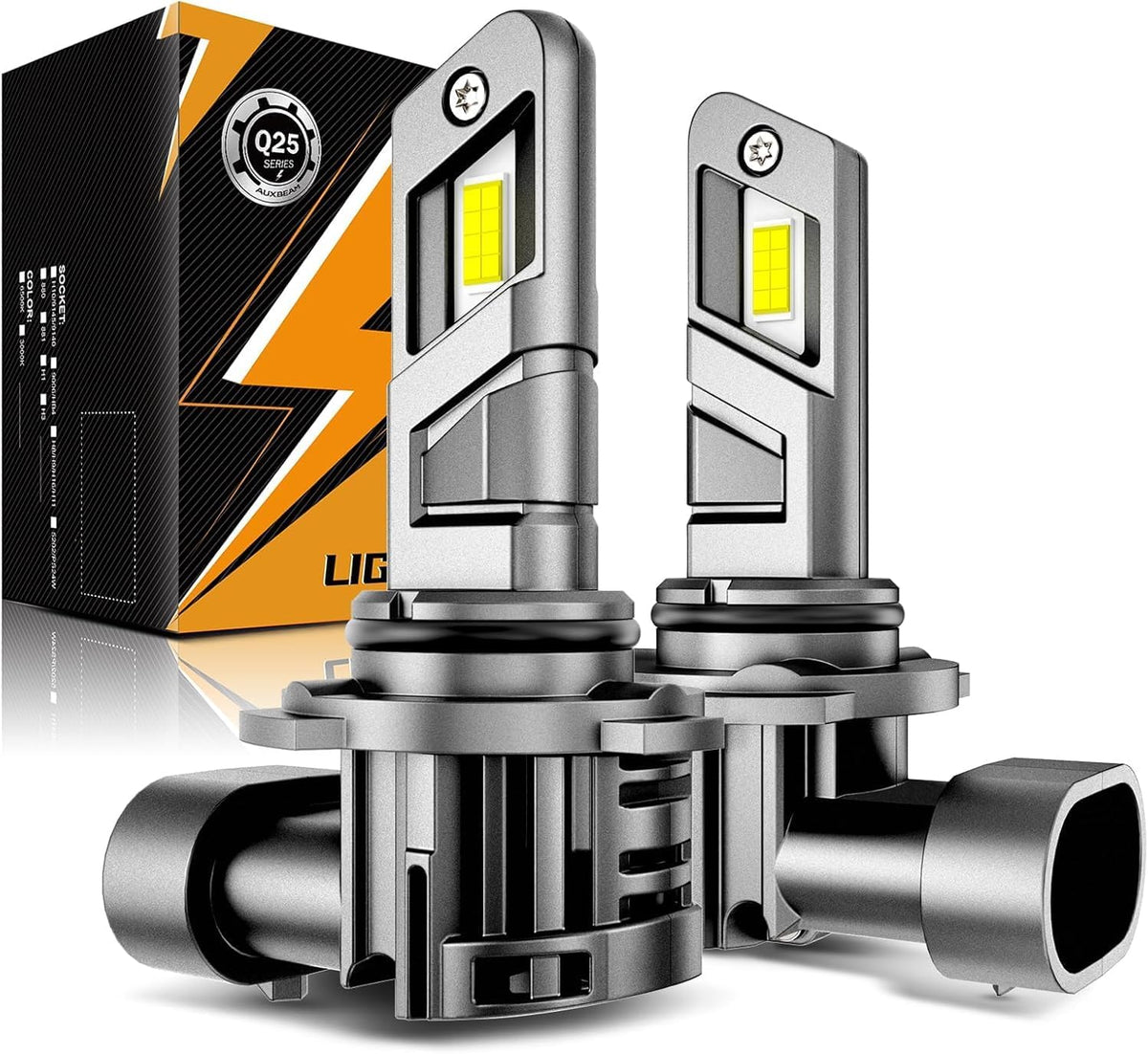 Auxbeam 9006 Fog Lights, 600% Brighter Wireless 9006 Light for Off-Road Use or Fog Light, Plug and Play