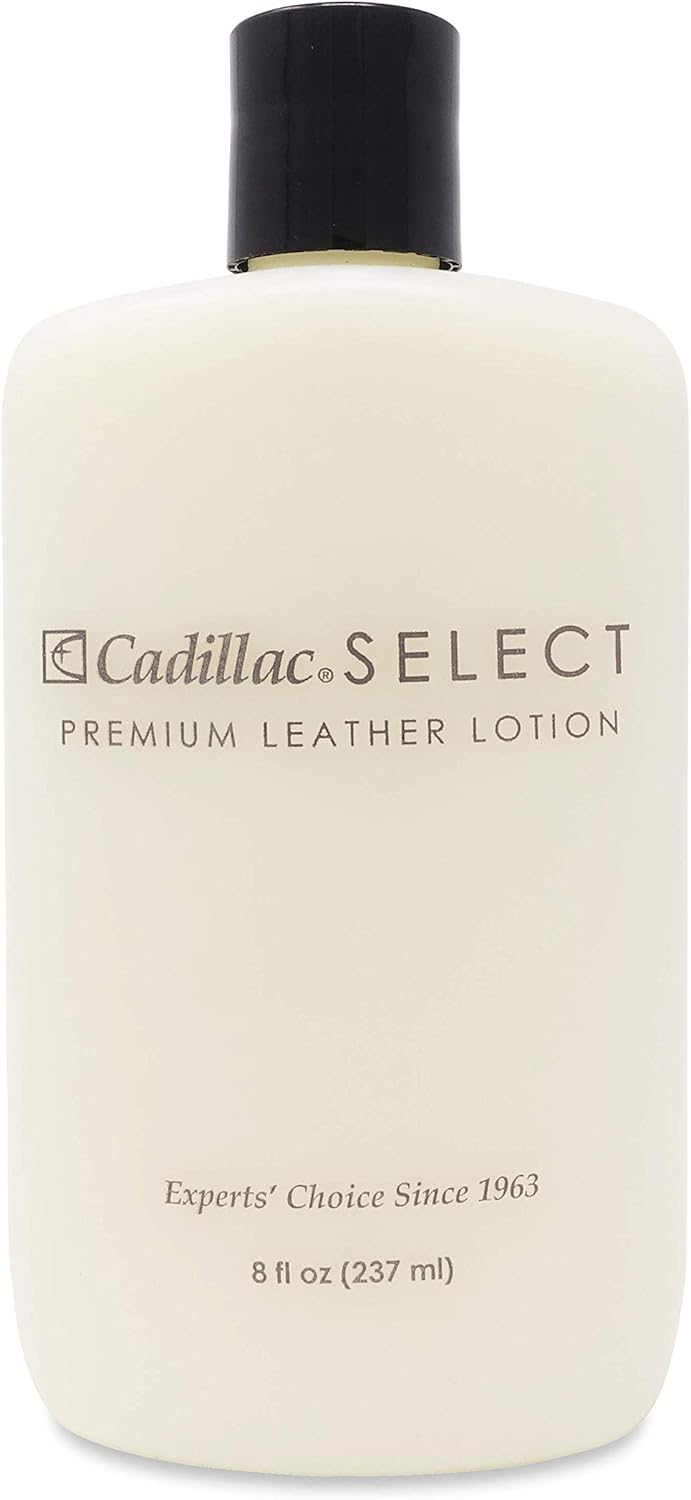 Cadillac Select Leather Lotion Cleaner and Conditioner- For Handbags, Sofas, Jackets, Furniture, Purses, and More