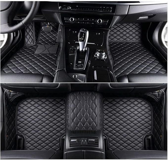 Custom Making Car Floor Mats Compatible with Audi BMW Mercedes-Benz Toyota Lexus Honda Infiniti Nissan Hyundai Kia All Models 2005-2026 (Black)