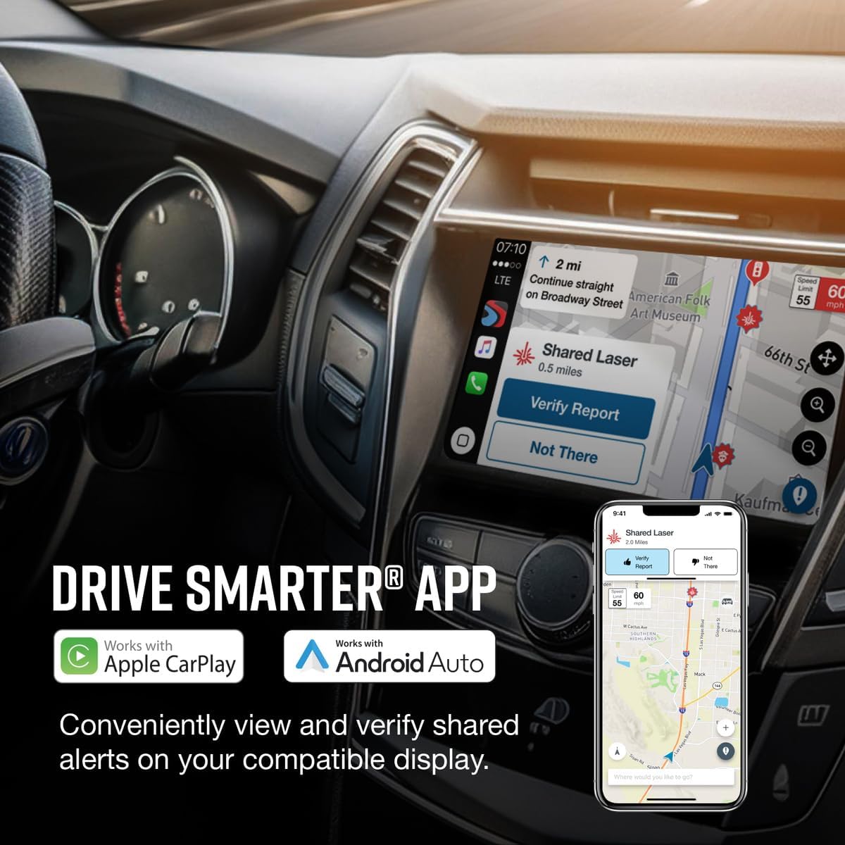 Escort MAX 360c Radar Detector with M2 Smart Dash Cam & OBDII Cord Bundle