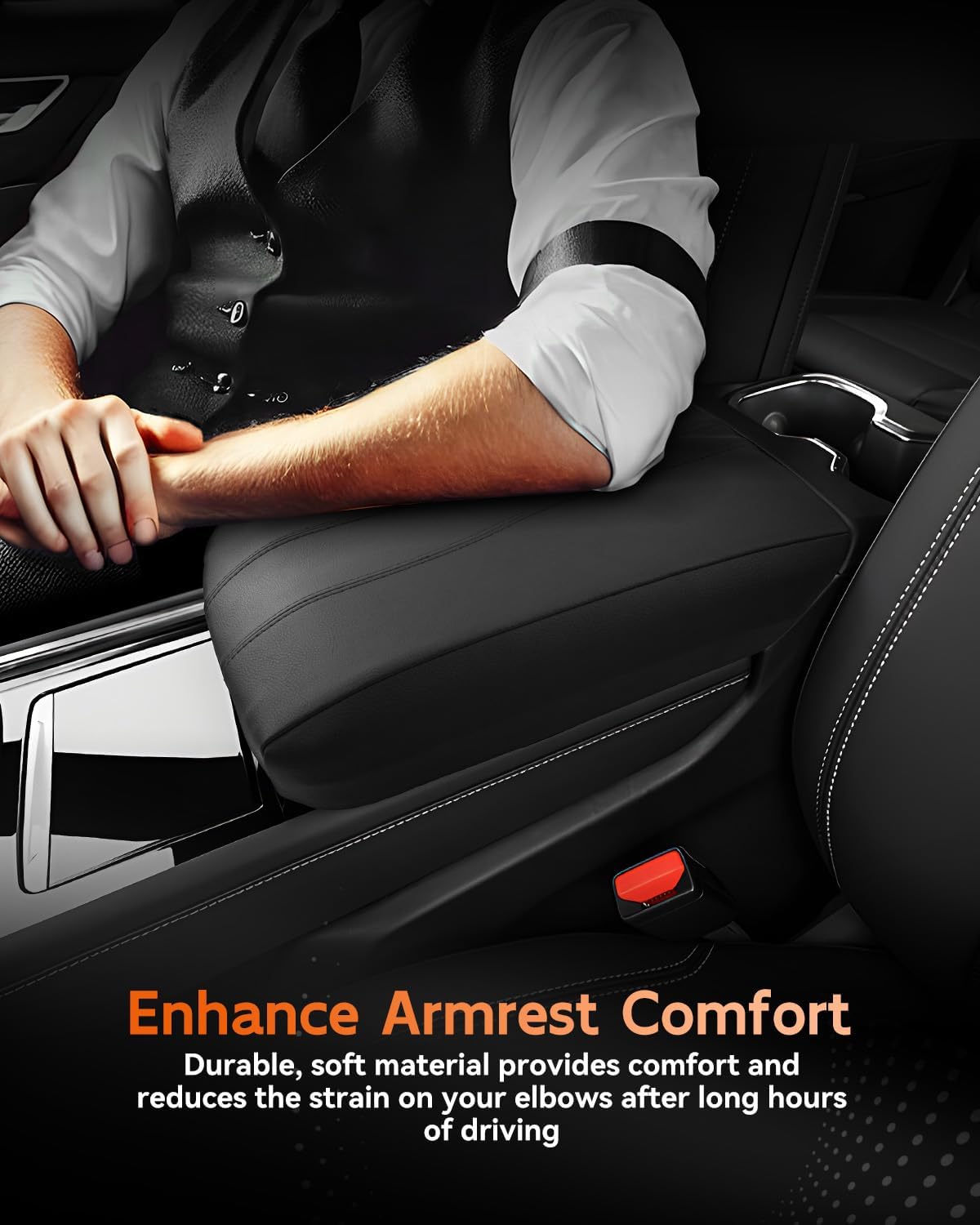CDEFG for 2025 2026 GMC Acadia Center Console Cover Armrest Box Cover Acadia (Elevation, AT4, Denali) Accessories Console Arm Rest Protector