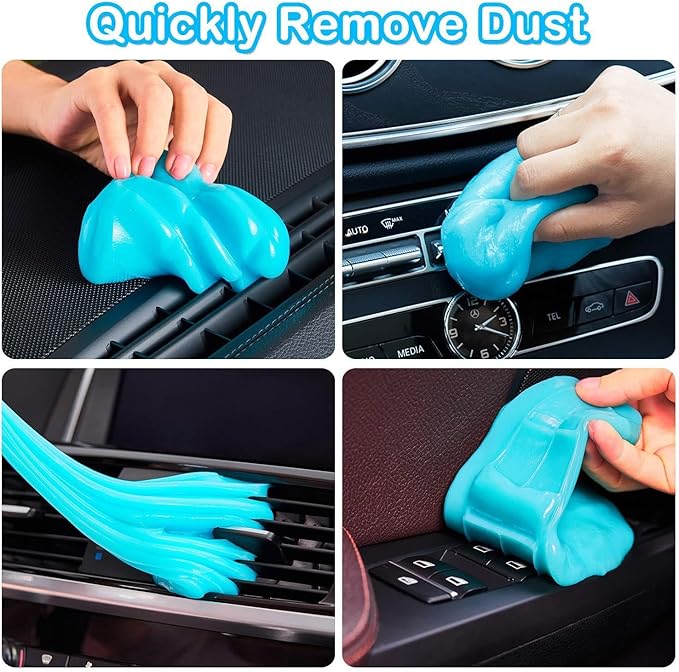 Car Cleaning Gel for Mercedes-Benz GLE63 AMG 2016 2017 2018 2019 2020 2021 2022 2023 2024 2025, 200g × 2 Pack Car Interior Cleaner Slime, Auto Detailing Tools, Auto Dust Car Crevice Cleaner