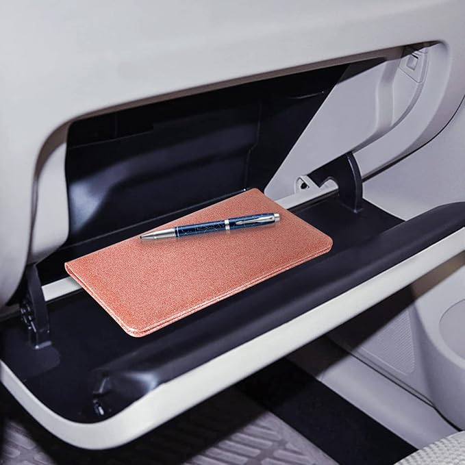 CoBak Car Registration and Insurance Holder - Vehicle Glove Box Car Organizer,Auto Truck Comparment Accessories Case with Magnetic Closure for Essential Document,Driver License,Cards