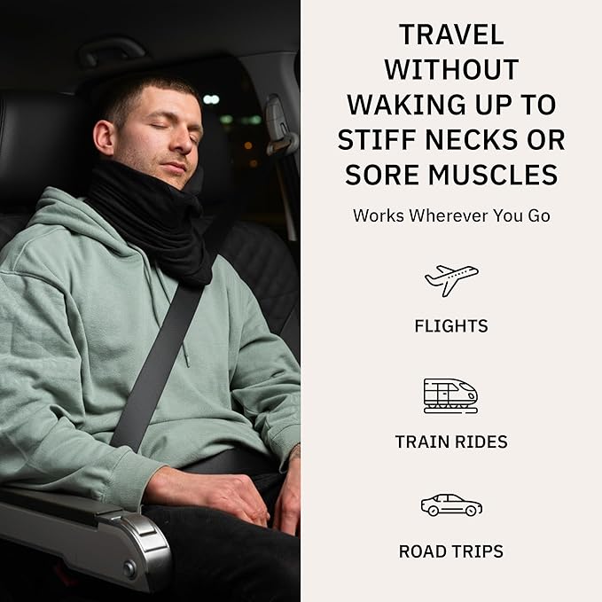 trtl Pillow - Scientifically Proven, Super Soft Neck Support Travel Pillow for Airplanes - Lightweight and Machine Washable - Ergonomic Design for Traveling on Flights, Cars, and Trains - Red