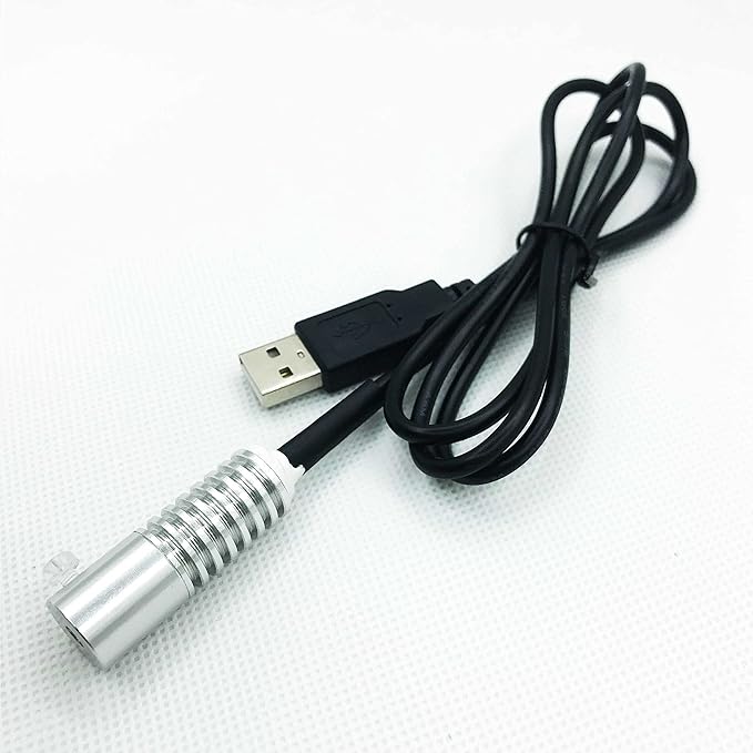 Side Glow Fiber Optic USB Light Source Illuminator Fiber lamp Light Source Guide Fiber LED Light Source 5V Fiber Small Light Source(Blue, 5mm)