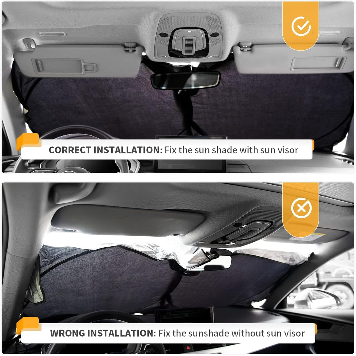 Sunshade for 2016-2024 2025 Chevrolet/Chevy Malibu Sun Shade Windshield Cover, Custom Fit Malibu Foldable Front Window Shield Sun Visor Protector 210T Reflective Blocks UV Rays Heat Car Accessories
