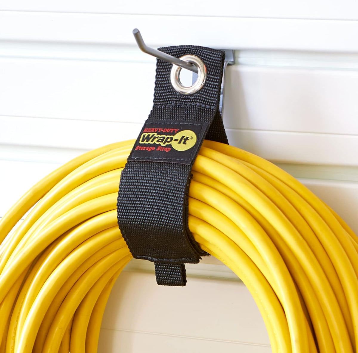 Heavy-Duty Wrap-It Storage Straps - Assorted 9-Pack - Extension Cord Hanger Cord Straps for Garage Storage and Organization