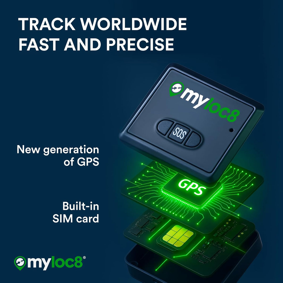 GPS Tracker for Vehicles with Magnet – 4G LTE Real-Time Location Device with App, Built-in SIM, 14-Day Battery – Anti-Theft GPS Tracker for Car, Motorcycle, Scooter, Bike - 12-Mo Subscription Incl