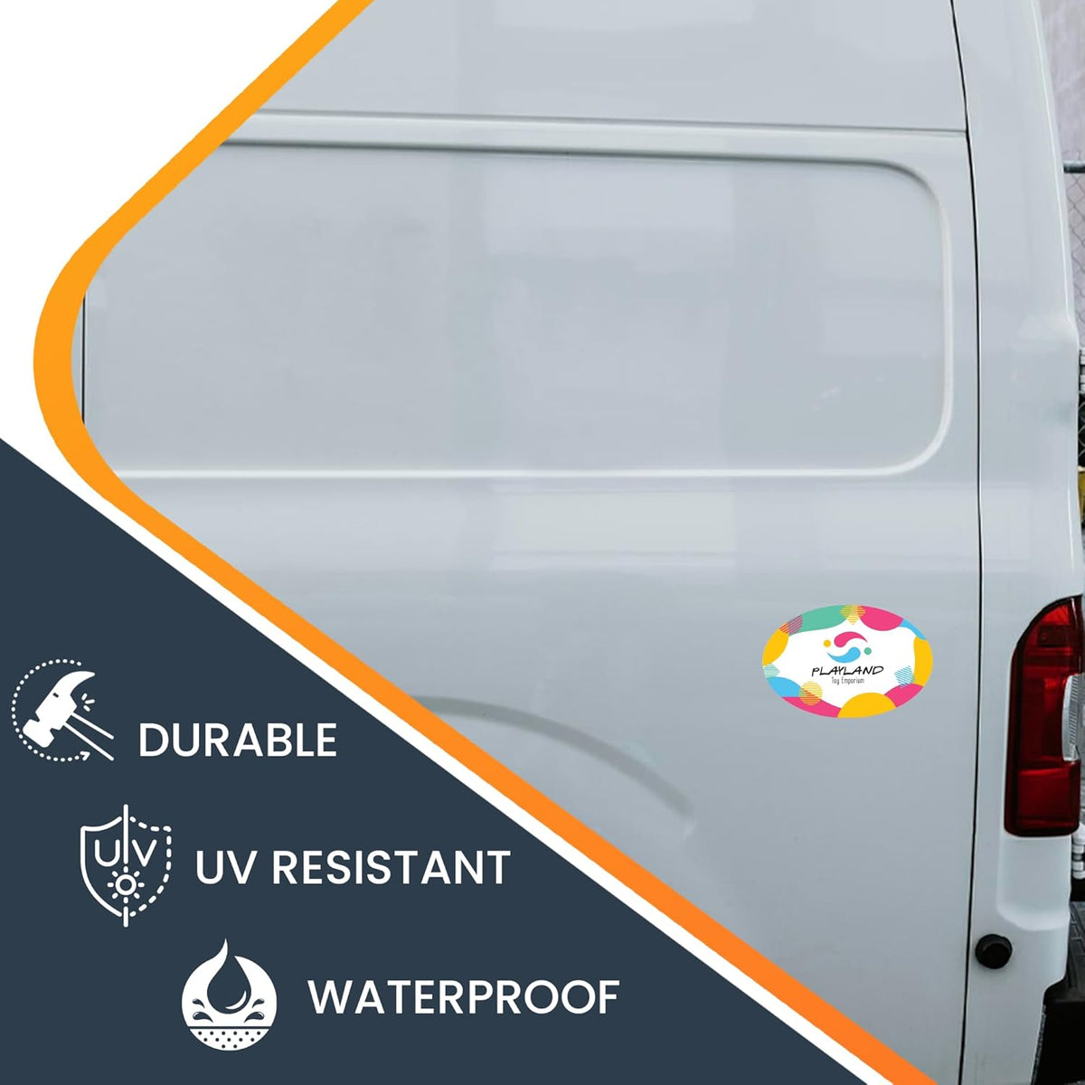 Magnet Me Up Custom Car Magnet, 4x6 Inch Oval, Customizable Magnet for Businesses, Advertising, Personal Use, Gifts, Choose Your Text, Upload Image, Magnetic Vinyl for Vehicles, Crafted in USA