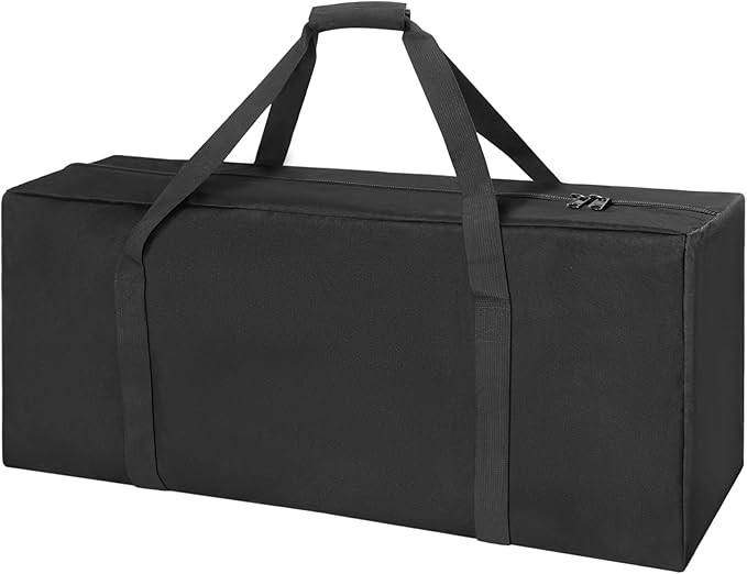 COOLBEBE 32" Sports Duffle Bag - 73L Large Travel Duffel Luggage Bag with Upgrade 2-way Lockable Zippers, Sturdy & Water Resistant, Black